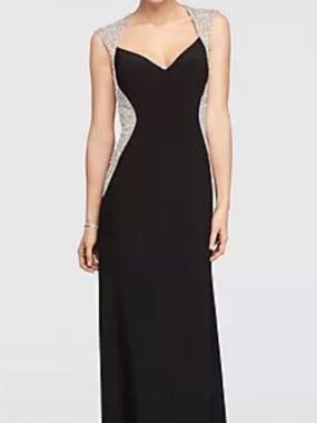 💐NWOT💐 Cachet Cap Sleeve Jersey Dress w Beaded Details - size 12